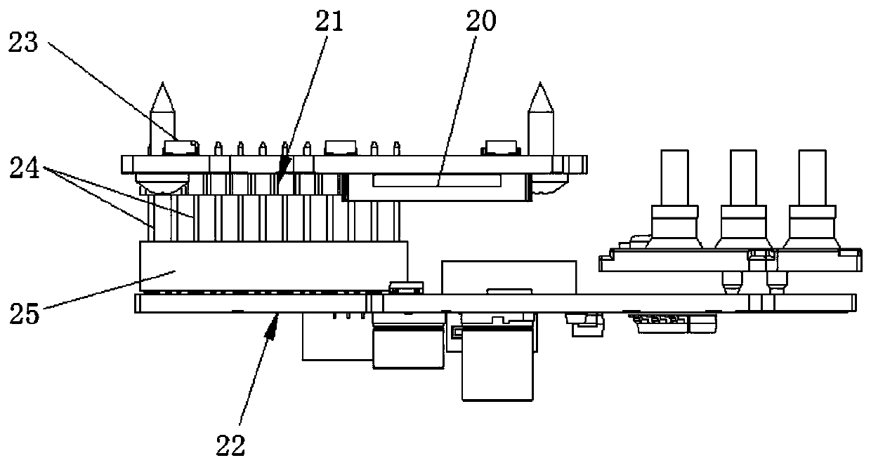 Steering wheel touch switch structure