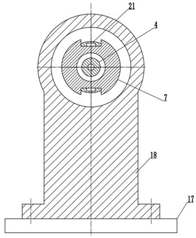 Taping machine main shaft structure and timing interruption control method thereof