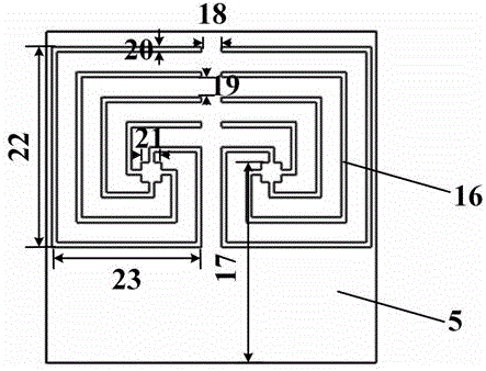 Imitated localized surface plasmon metamaterial subwavelength rectifying antenna with spiral etching structure