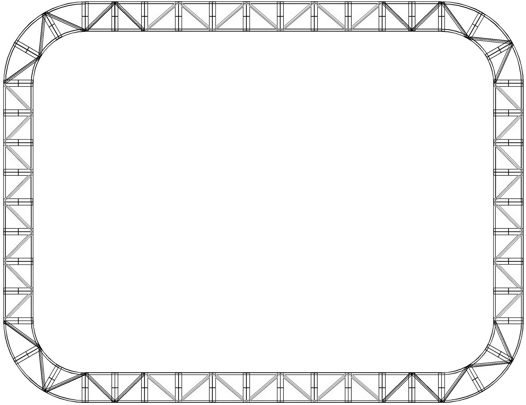 Double-wall cofferdam with partitioned cabins