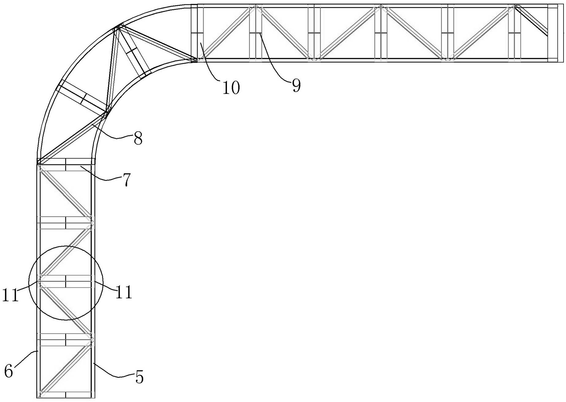 Double-wall cofferdam with partitioned cabins