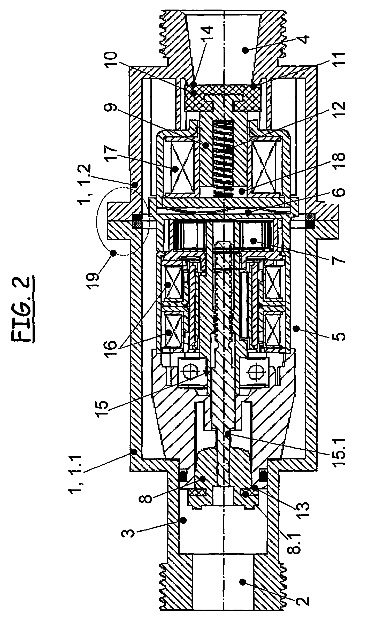 Gas regulating and safety valve for burners of a modulatable gas heating device