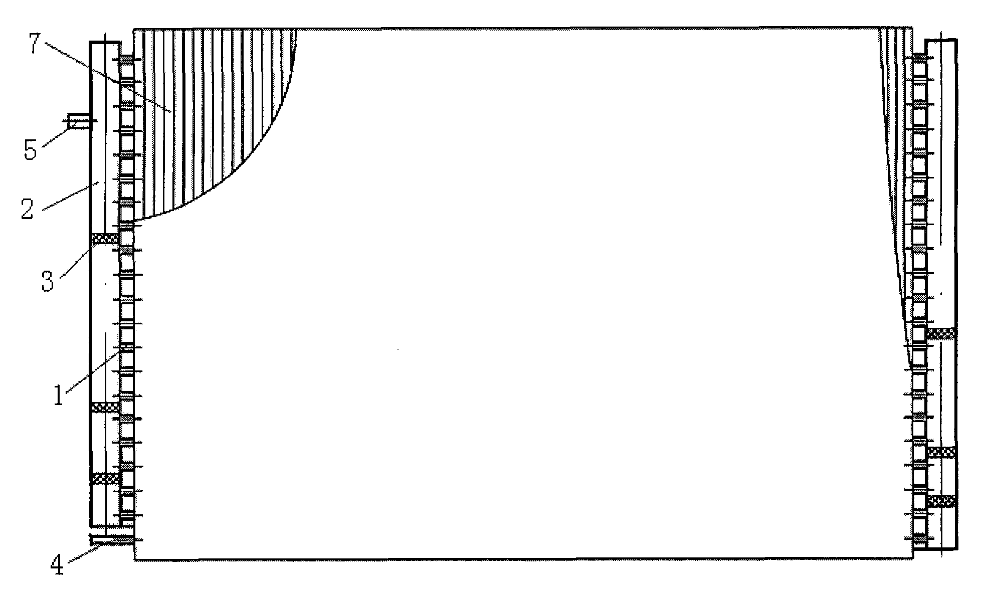 Vapor-liquid separation method of evaporator and evaporator