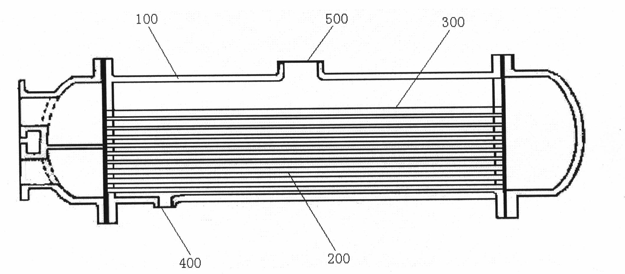 Vapor-liquid separation method of evaporator and evaporator