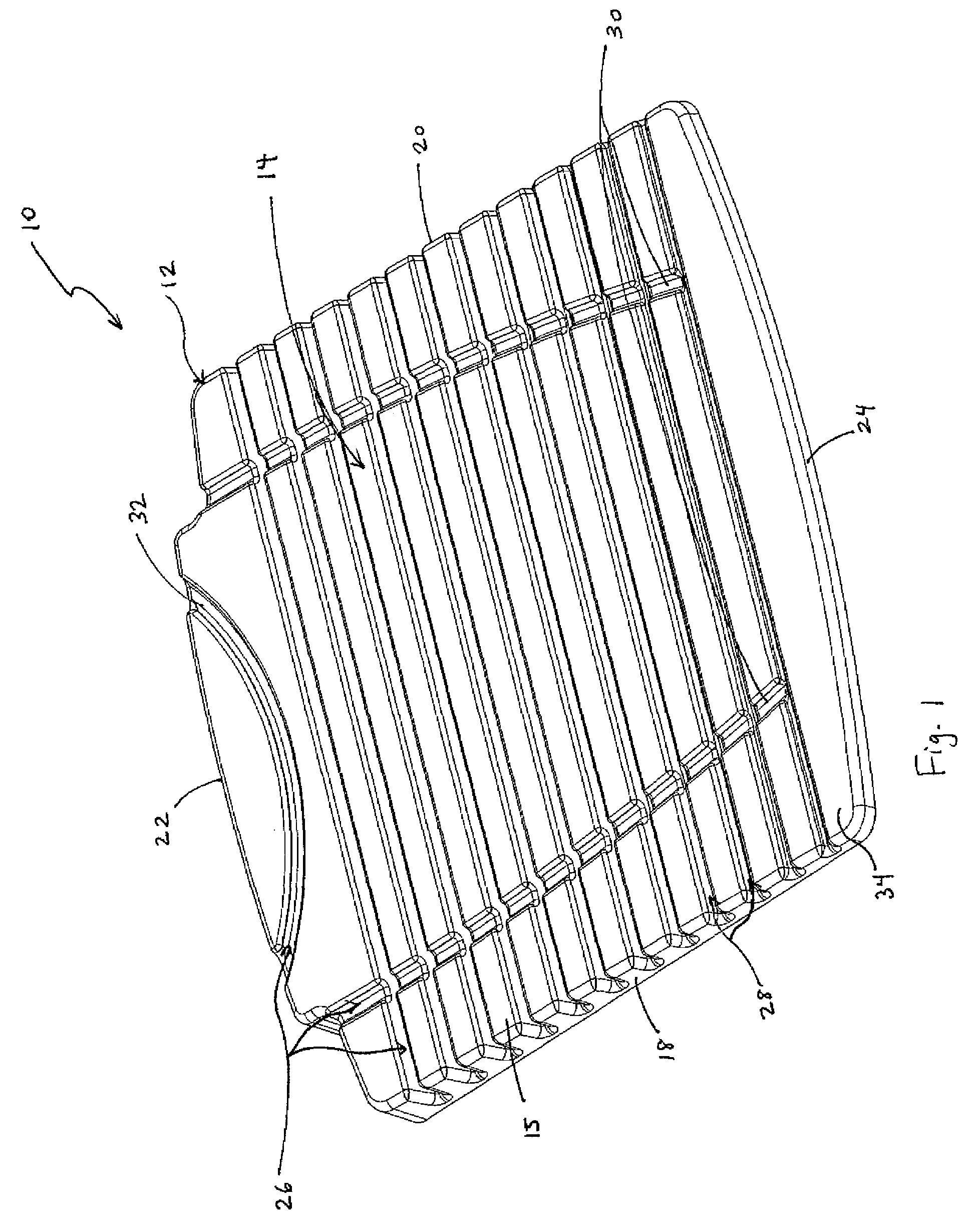 Support pad for a laptop computer