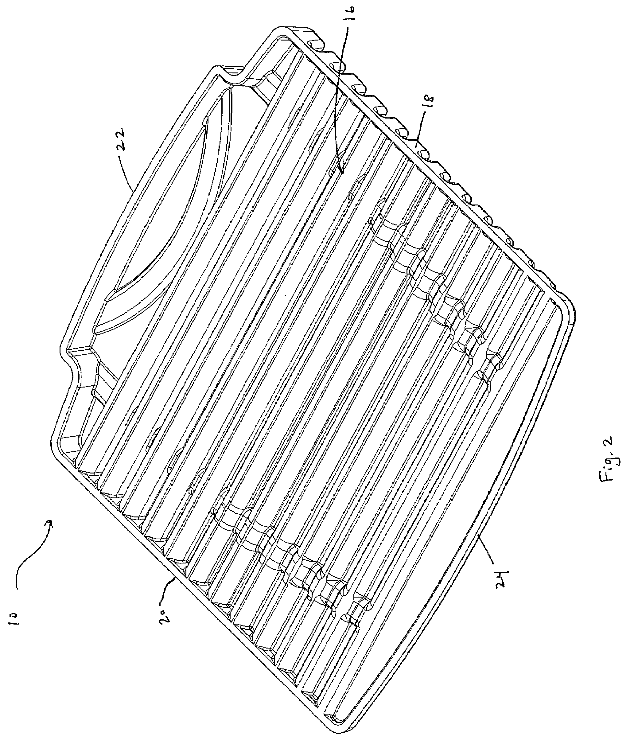 Support pad for a laptop computer