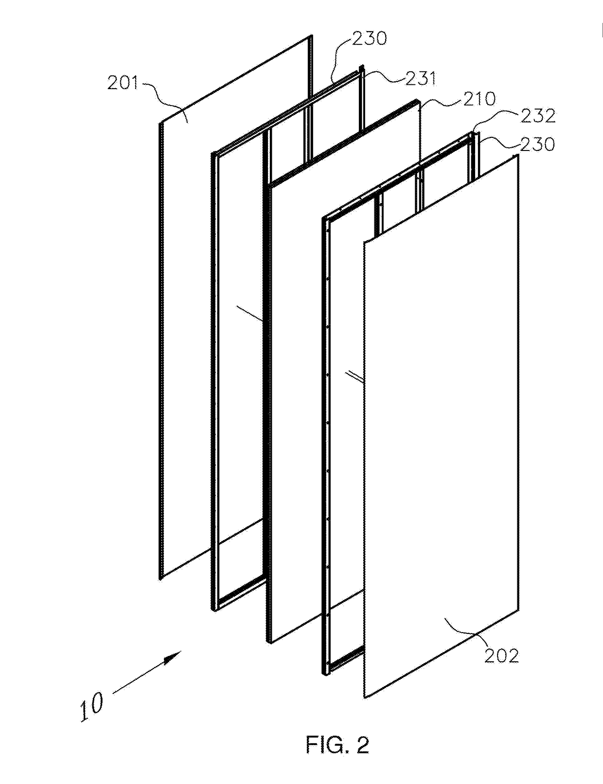 Fire-retardant panel with frame