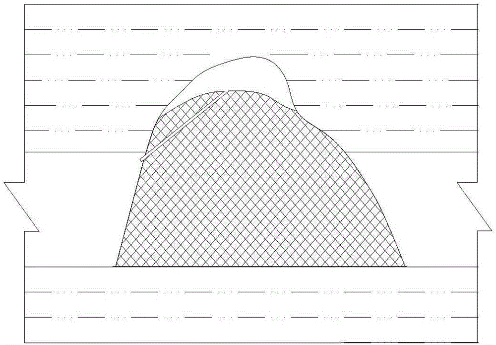 Roof collapse treatment method for detecting inbreak area through drilling peeping instrument