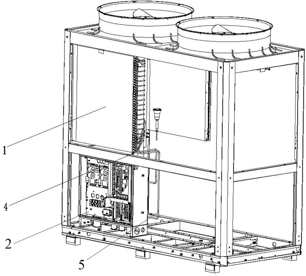 Disclosed are air conditioner electric cabinet heat dissipation structure and air conditioner