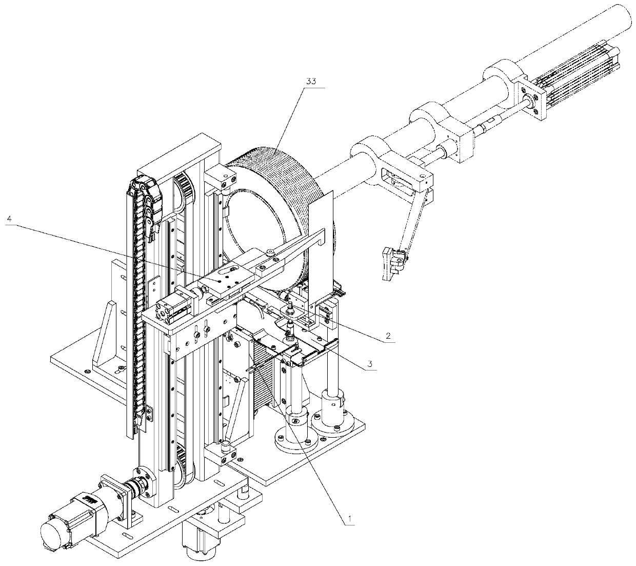 Automatic electric coil label placement device