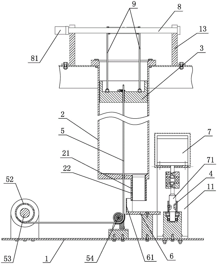 A bait feeding machine