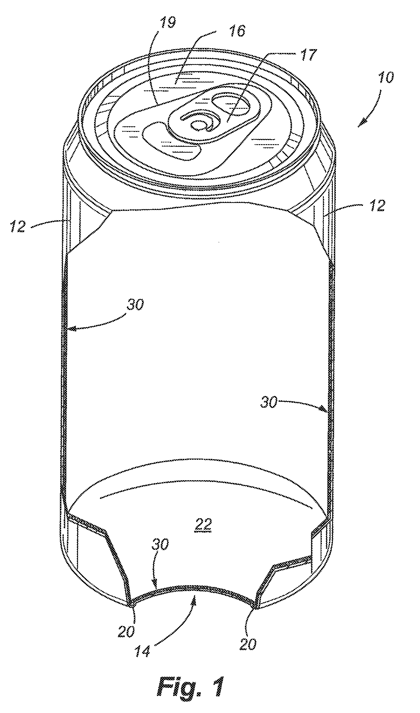 Thermal barrier liner for containers