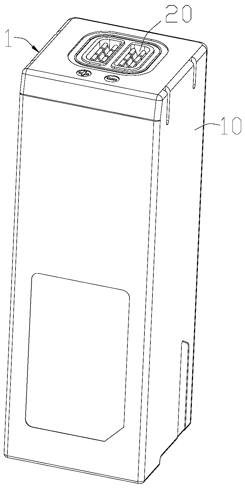 Underwater power supply and waterproof shell thereof