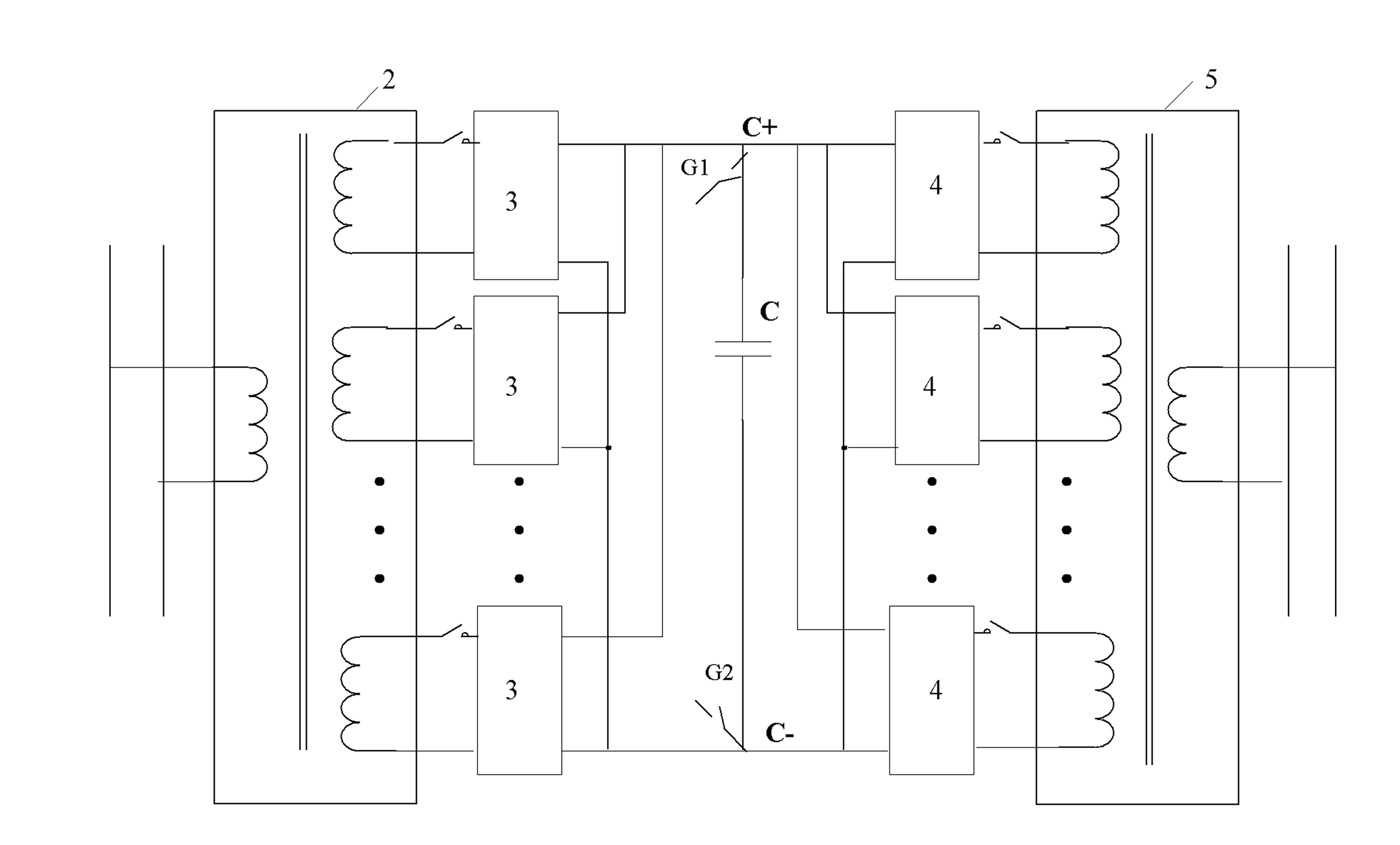 Electrified railway in-phase power supply device