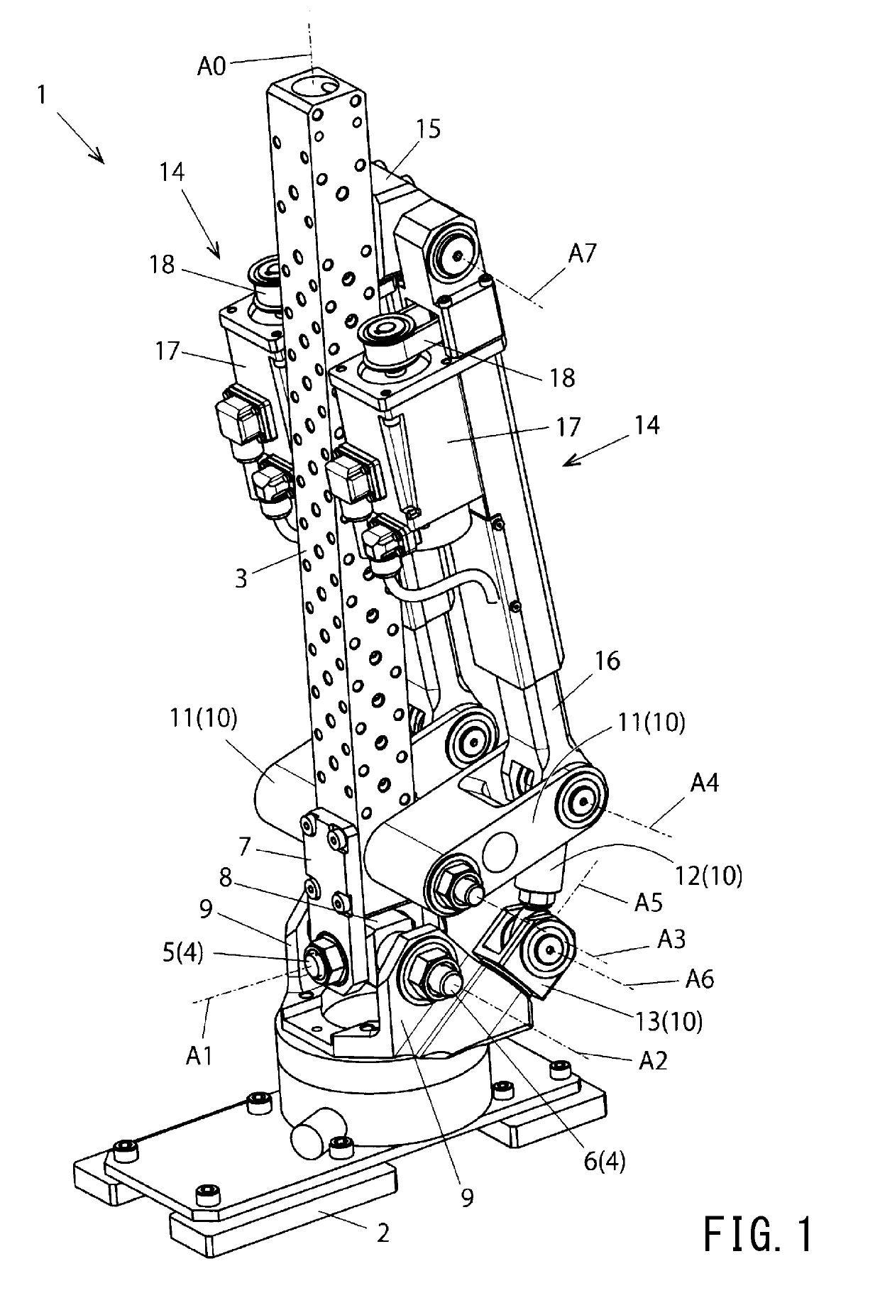 Drive mechanism of two degrees of freedom