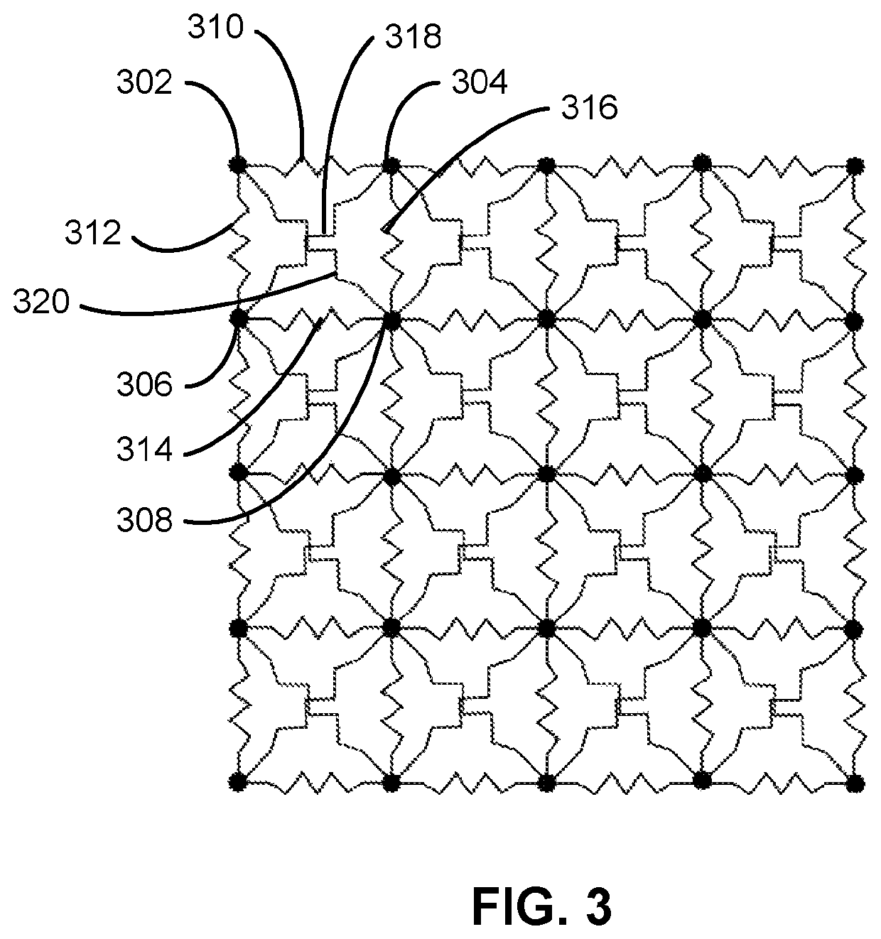 Hybrid structural-geometric technique for performing draping simulation of woven fabric composites