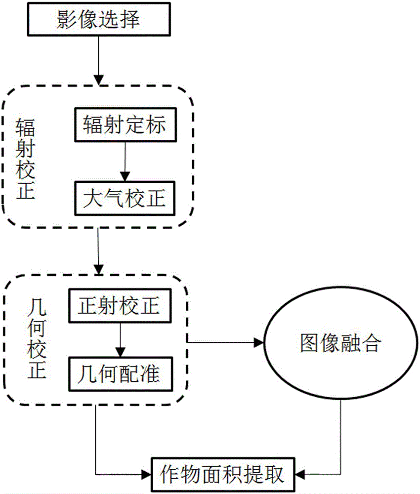 Remote crop growth status monitoring method based on crop model and assimilation technology