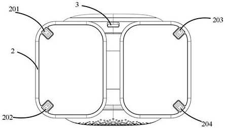 Foot-type desktop pet robot desktop edge detection system and edge avoidance method