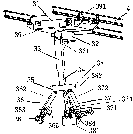 Multi-mode tunnel bottom slag removing robot suitable for tunnel boring machine (TBM)