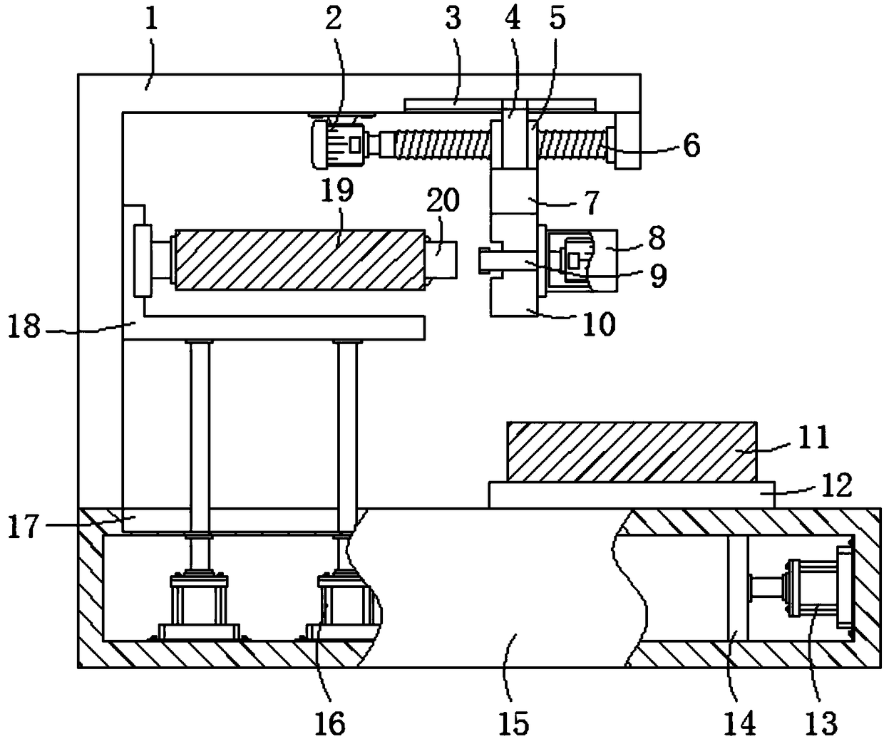 Automatic cloth feeding machine of clothing machinery