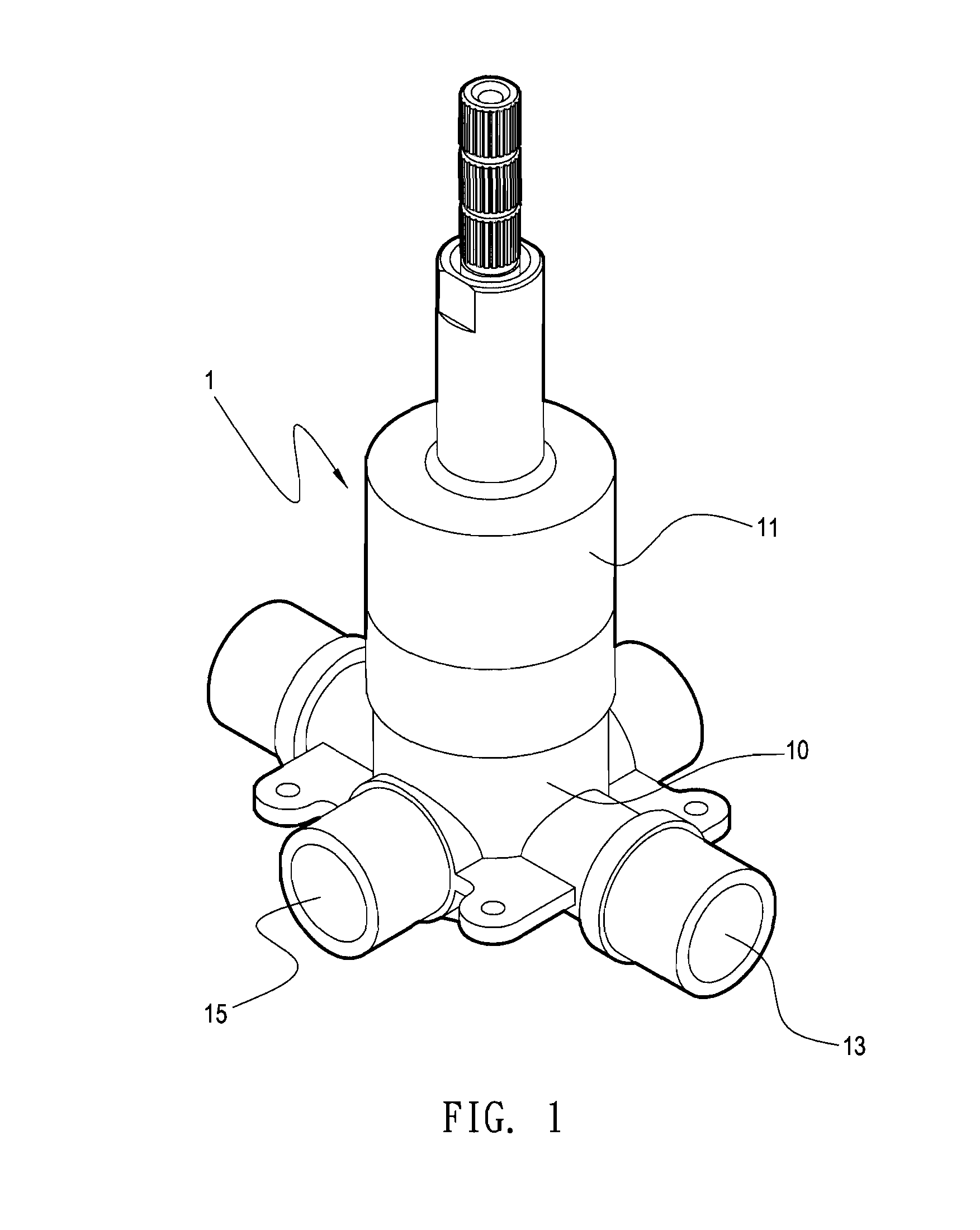 Faucet structure having pressure balance valves