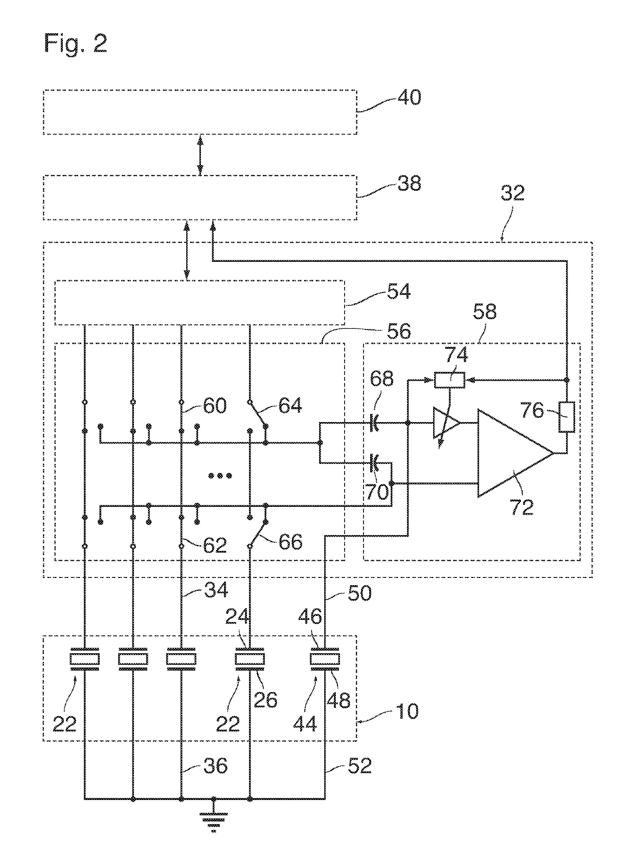 Method for cancelling electric crosstalk in a printhead