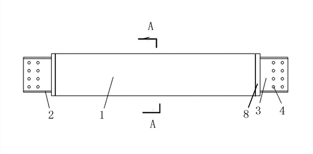 U-bar isolation anti-buckling energy dissipation support