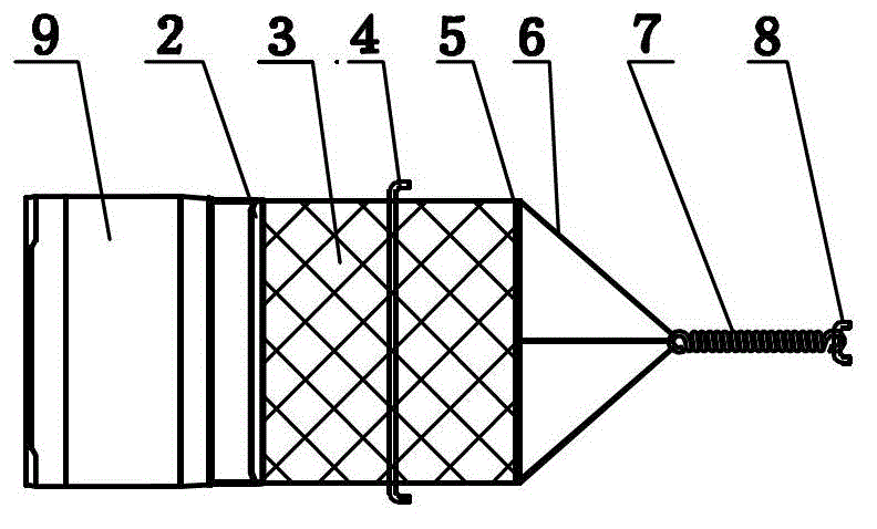 Hydraulic support protection net device