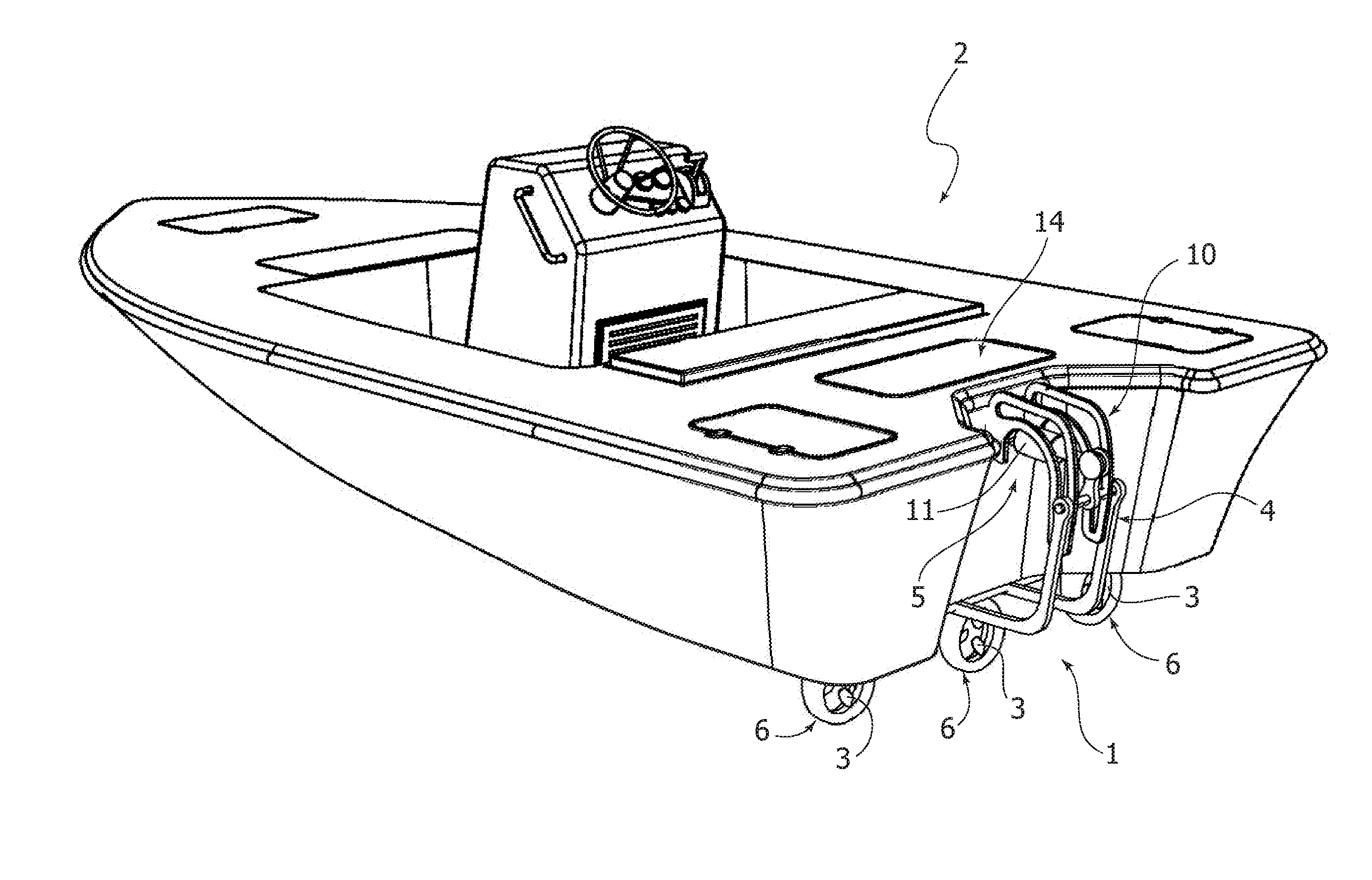 Outboard propulsion system for vessels