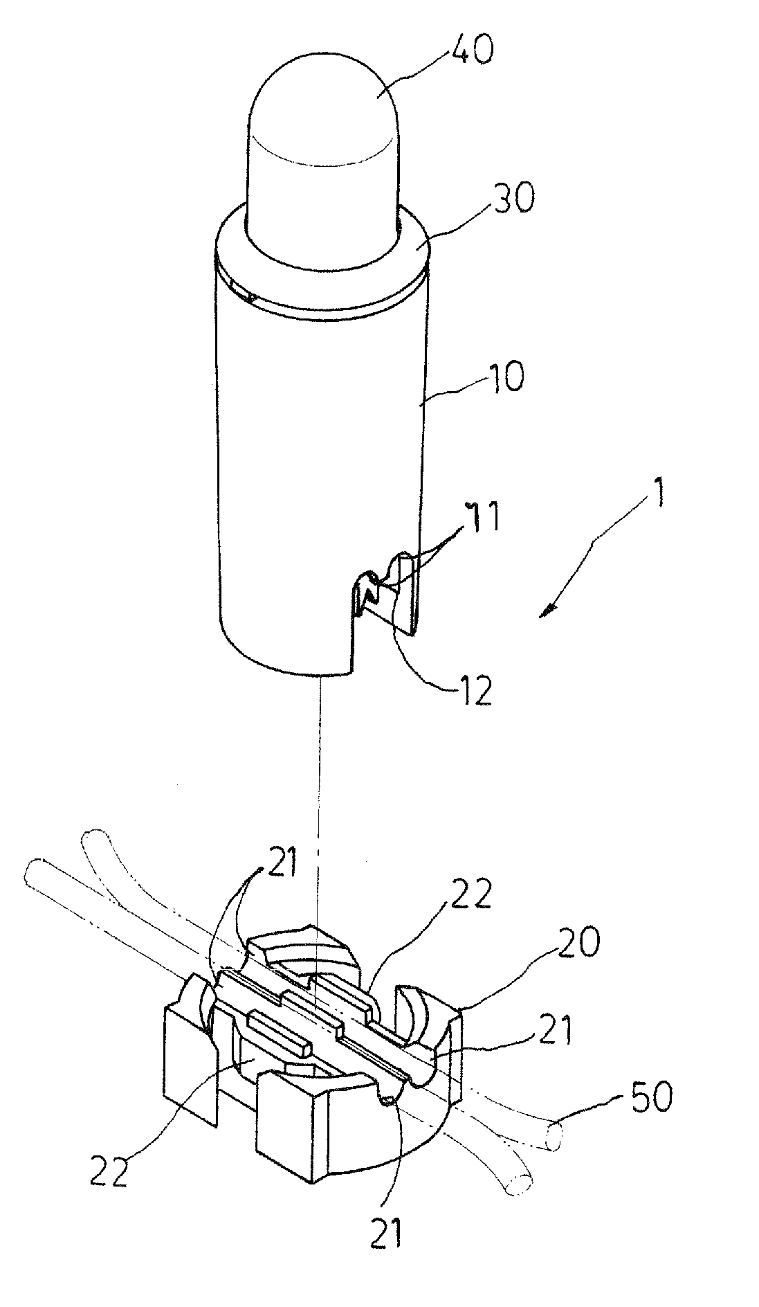 Socket structure of miniature light bulb set