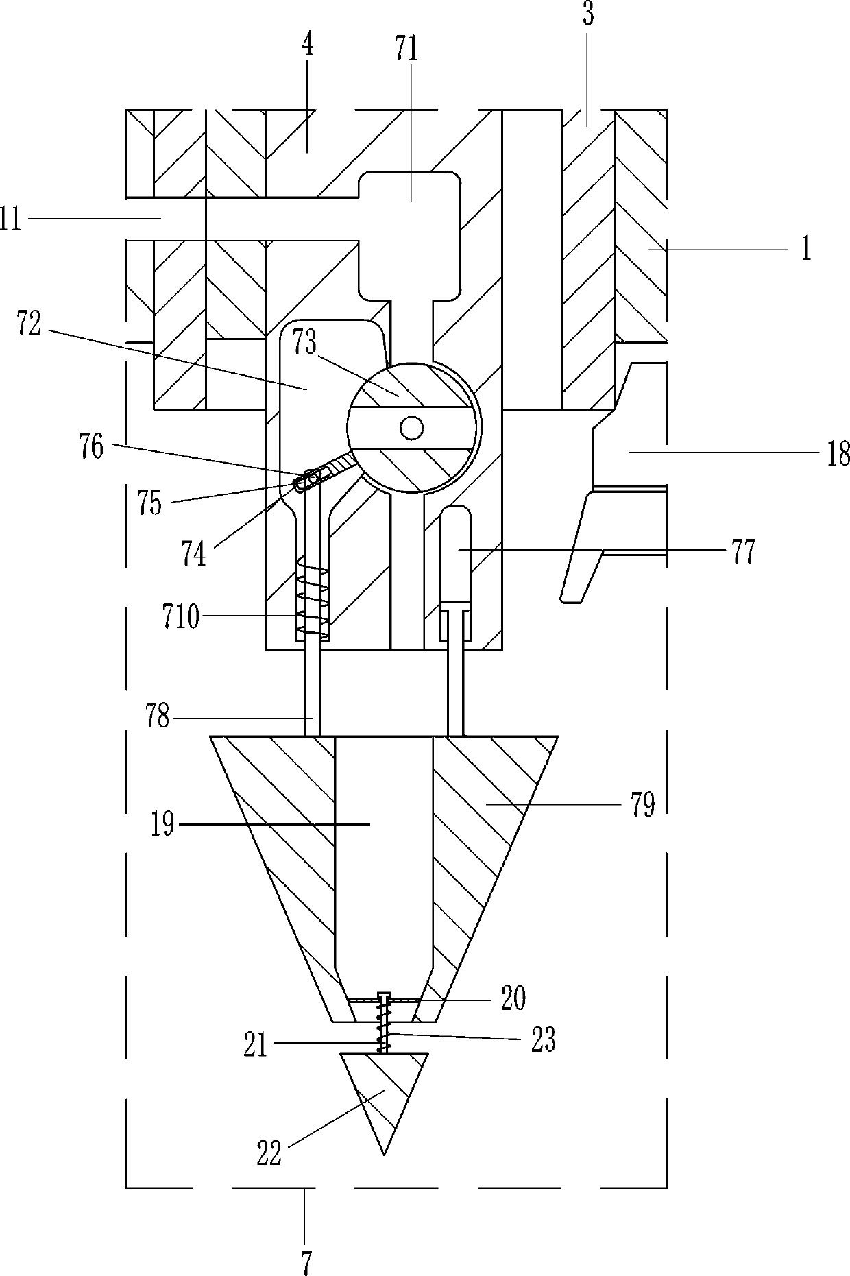 Liquid fertilizer releasing device for agriculture