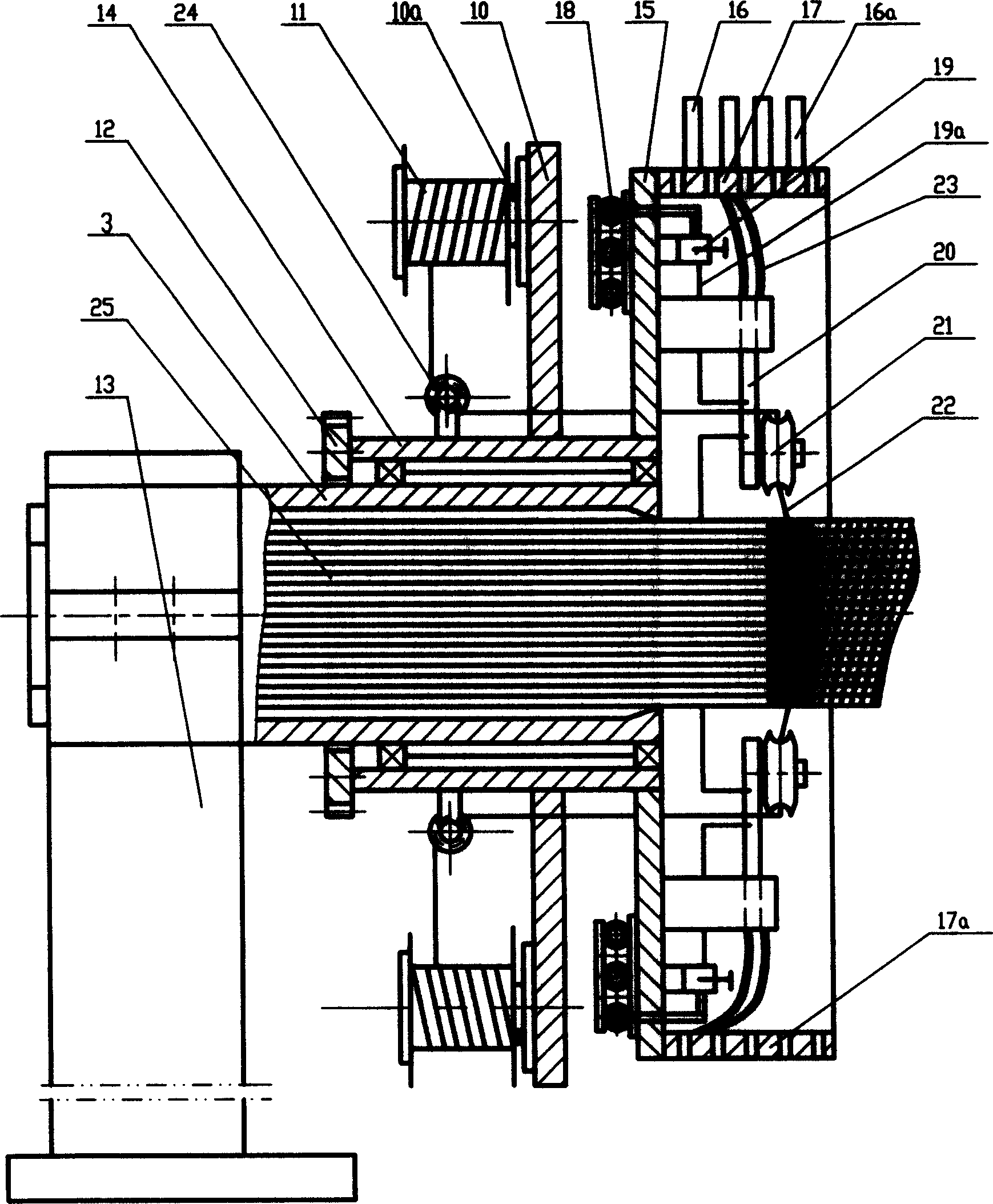 Pipeline containing compound pipe of steel skeleton-plastic, and manufacture of compound pipe