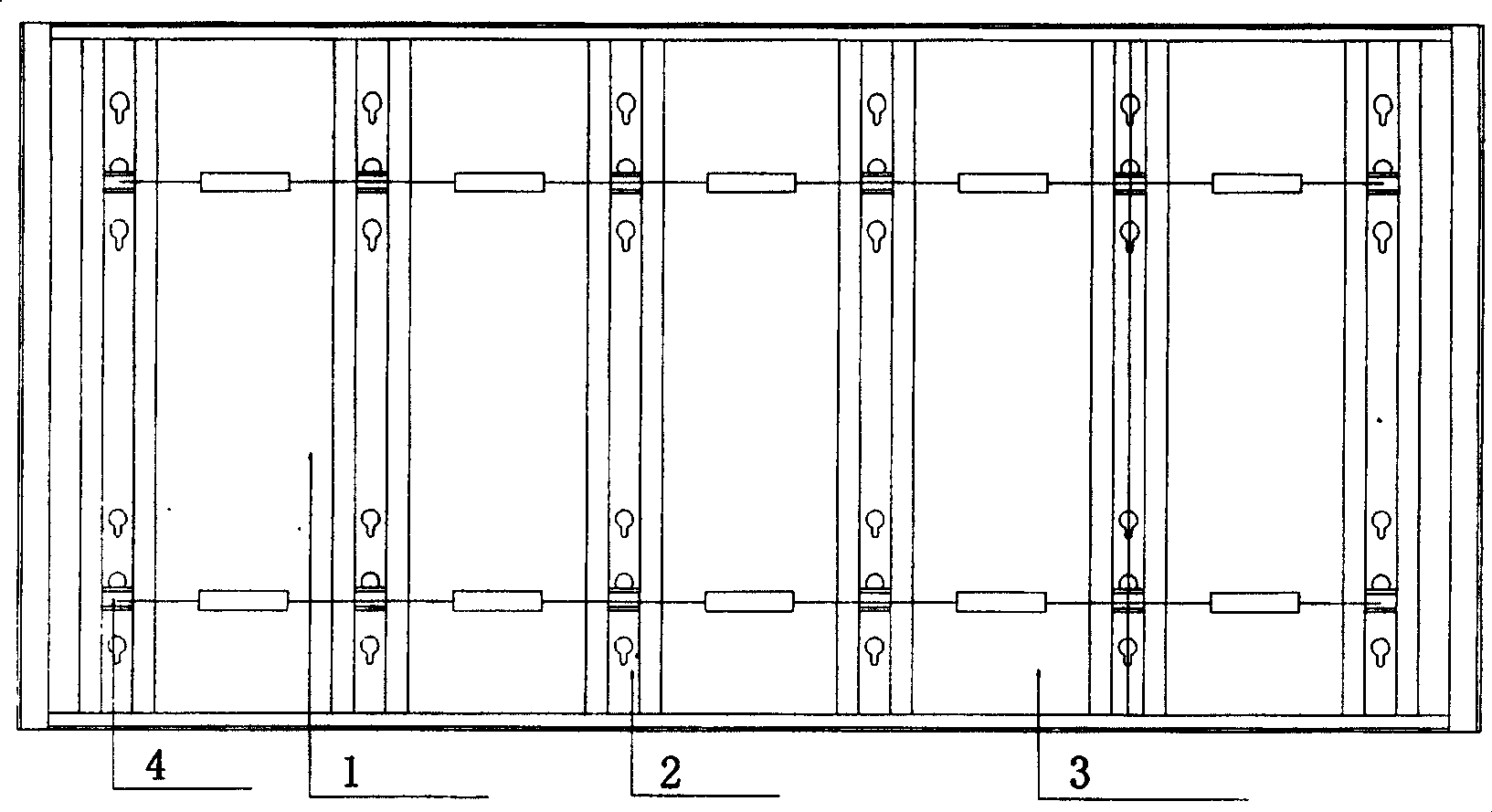 Construction method of three dimension arch steel concrete structure formwork