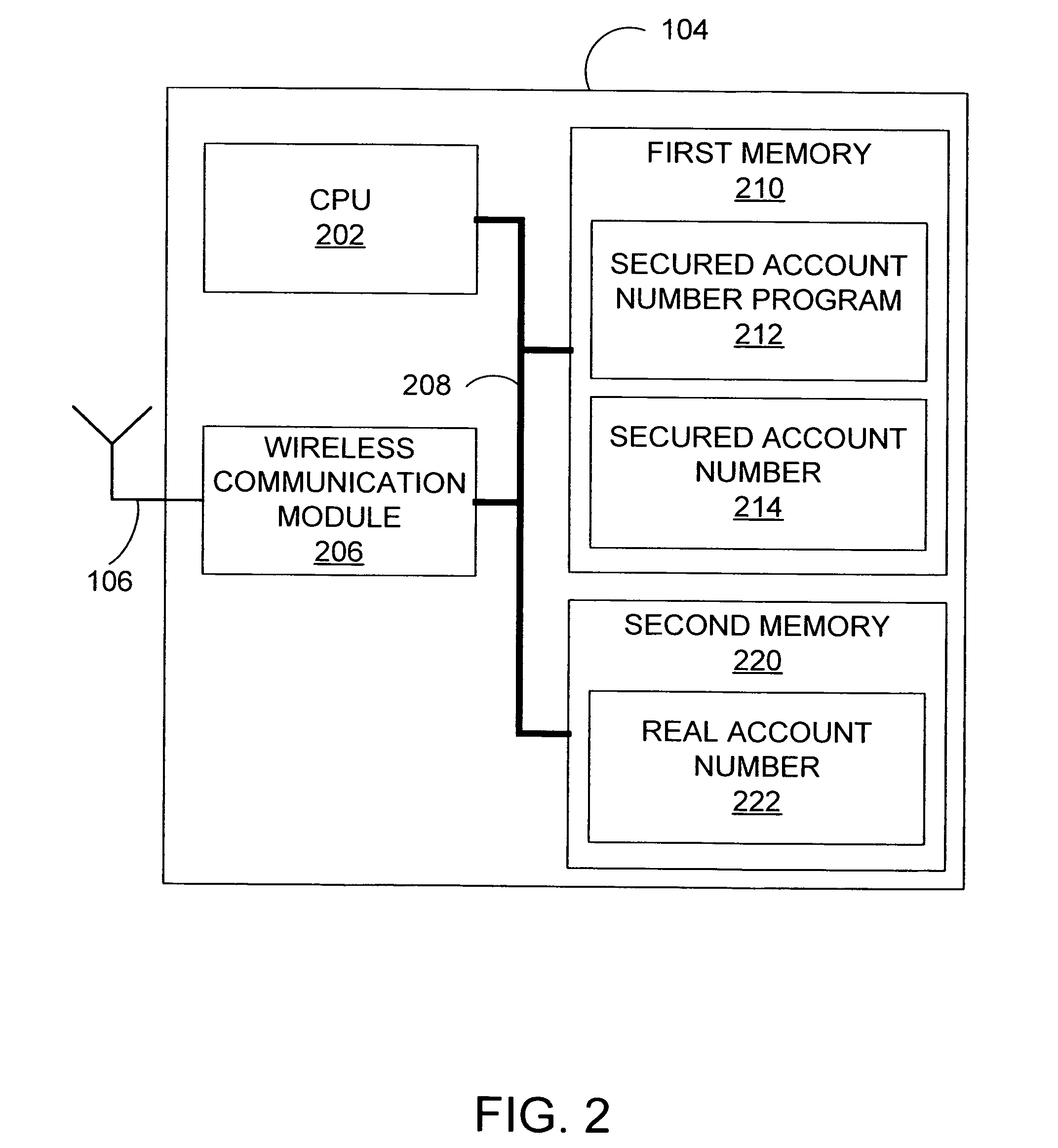 System and method for secured account numbers in proximity devices