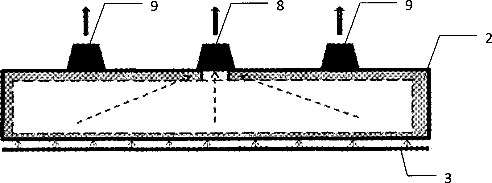 Method for pasting battery string on space solar battery substrate surface