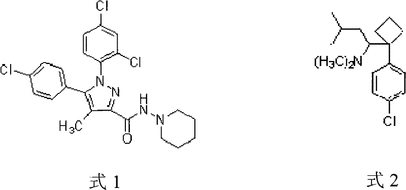 A method for simultaneous detection of rimonabant and sibutramine