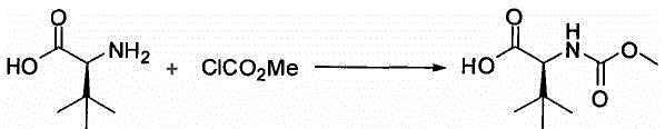 A kind of preparation method of N-methoxycarbonyl-l-tert-leucine