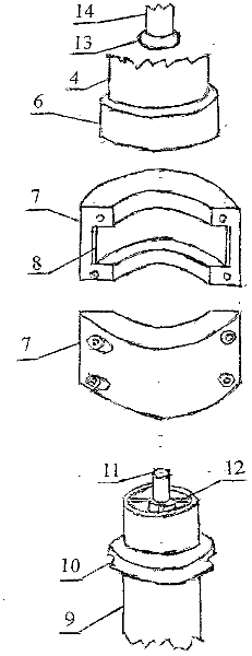 Rotating spray arm for dish-washing machine