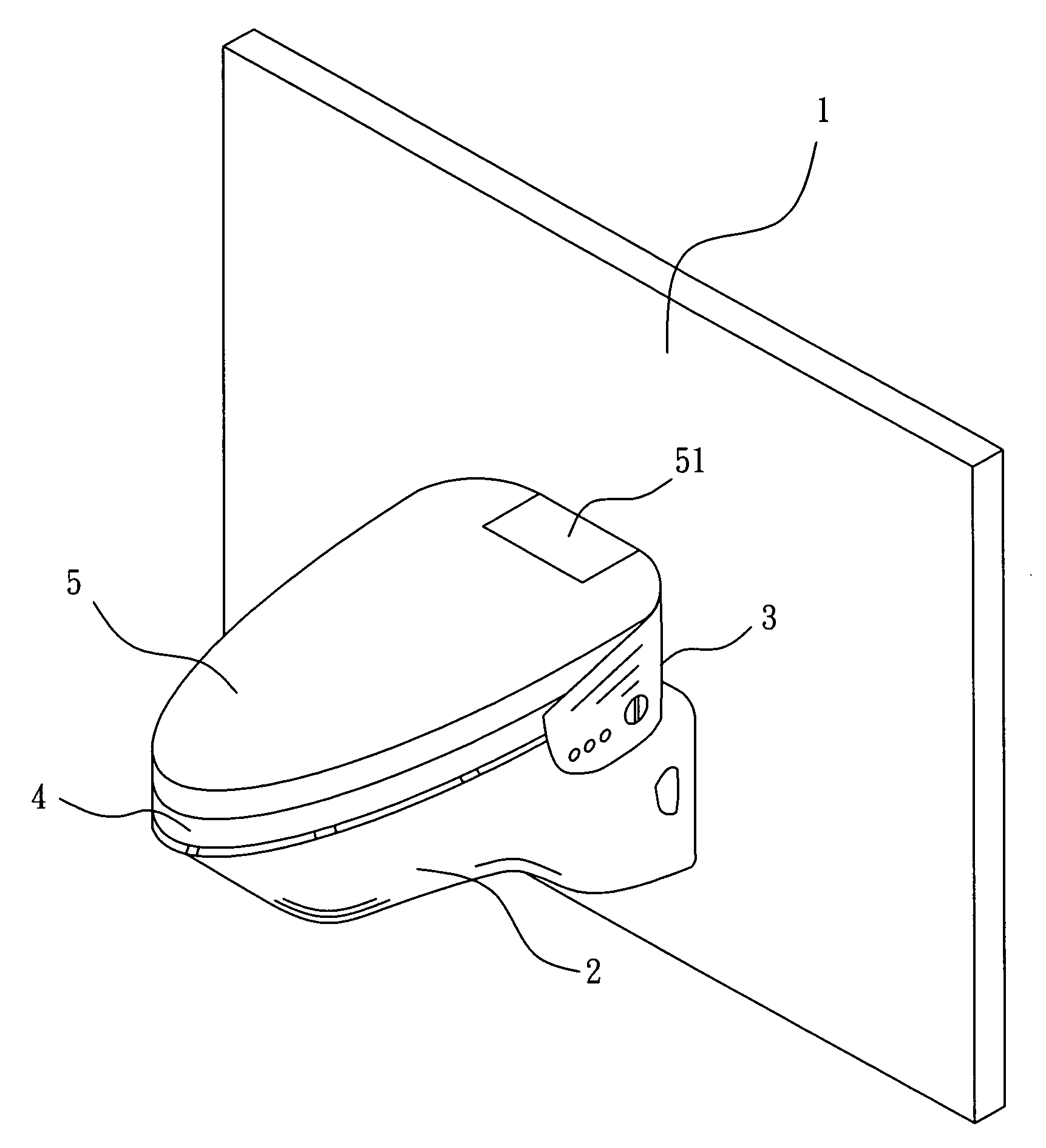 Toilet seat with tubes and wires hidden