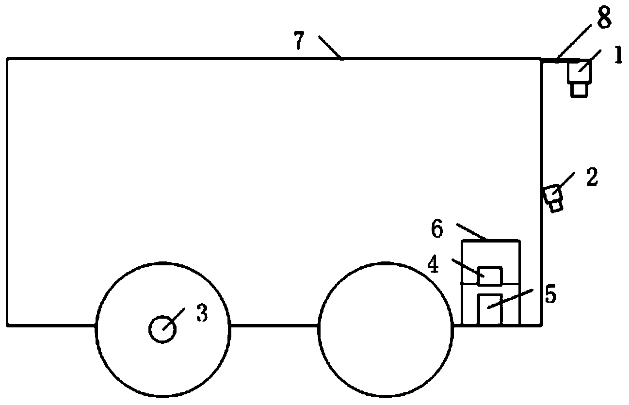 Pavement crack recognition device based on camera and line laser and recognition method of pavement crack recognition device