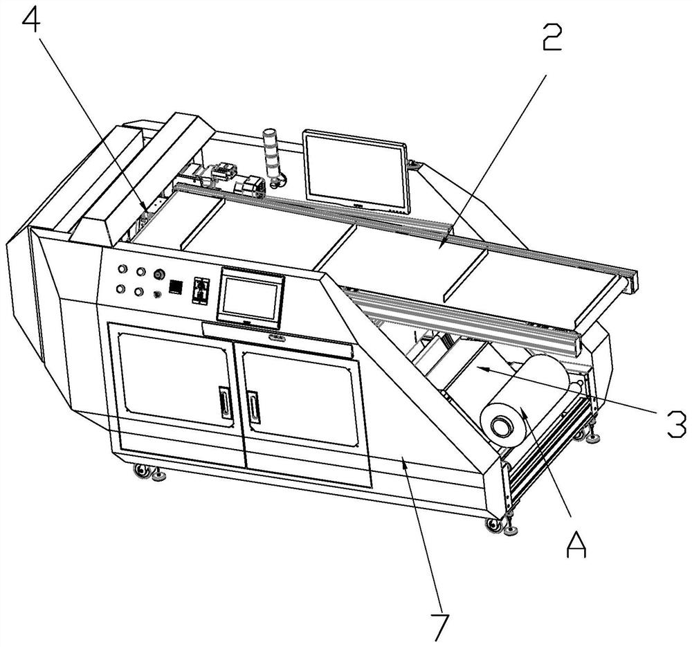 Full-automatic bag falling type express packaging machine