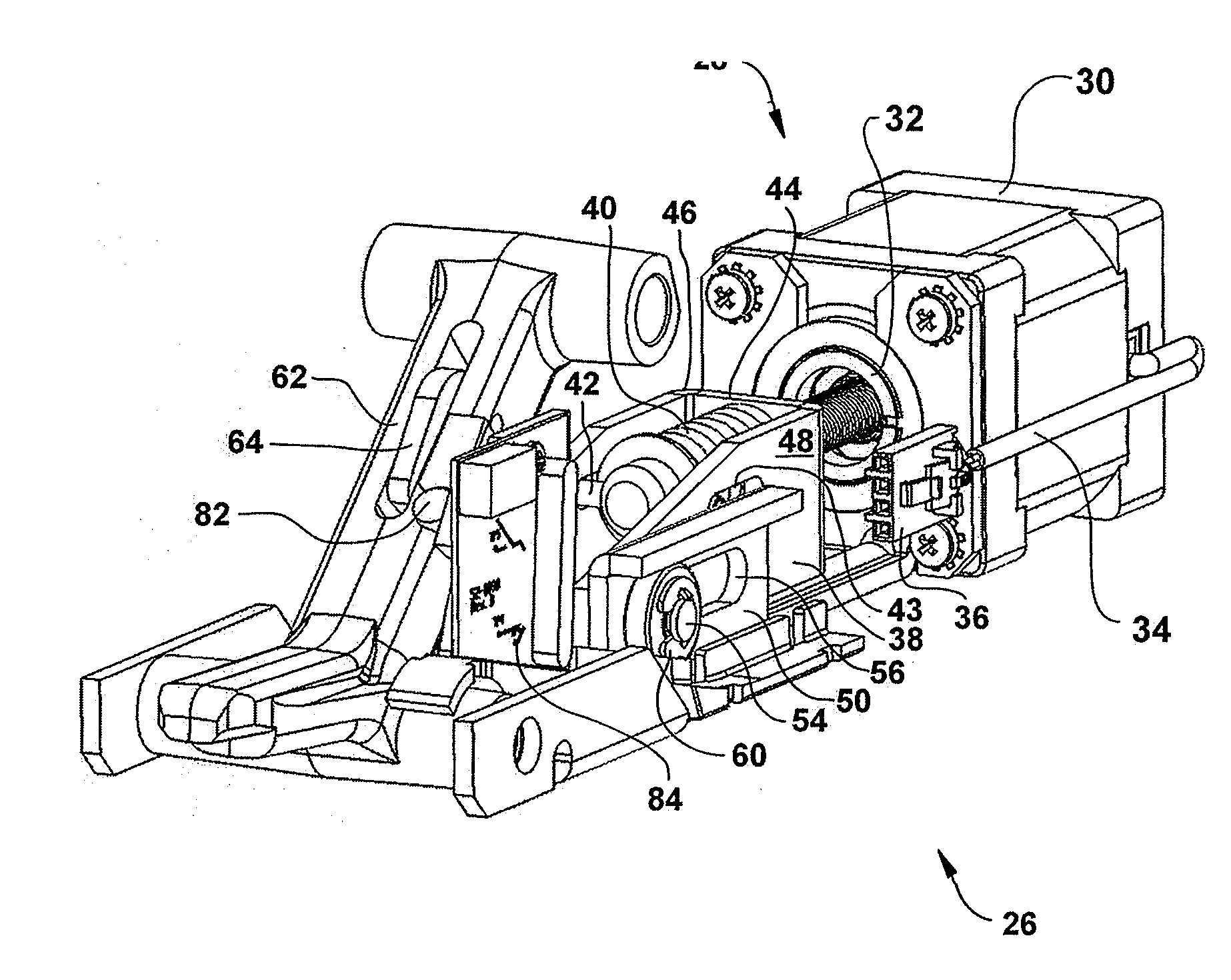 Door hardware drive mechanism with sensor