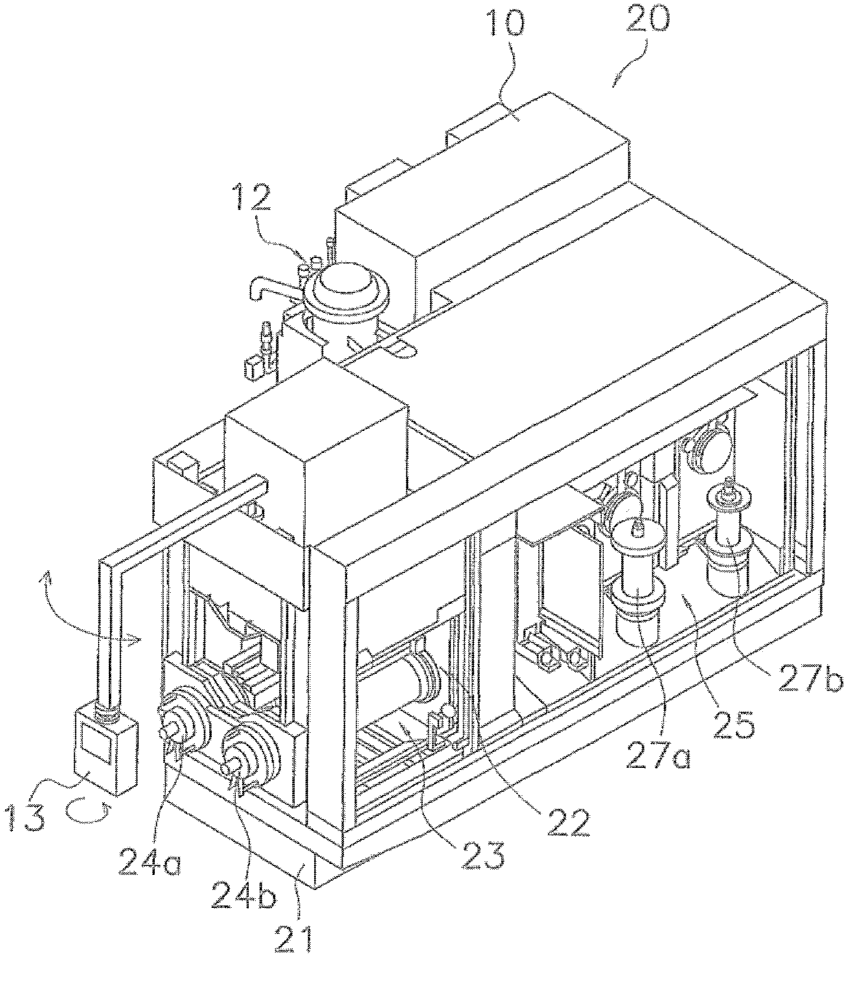 Wire cutting machine and groove path device therefore