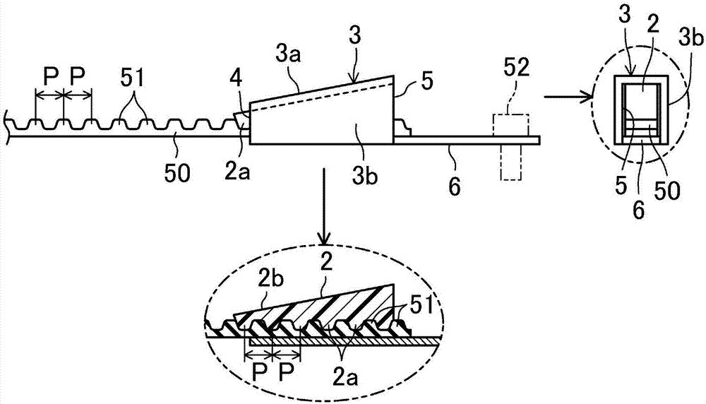 End fitting mounting device for toothed belts and end fitting mounting method for toothed belts