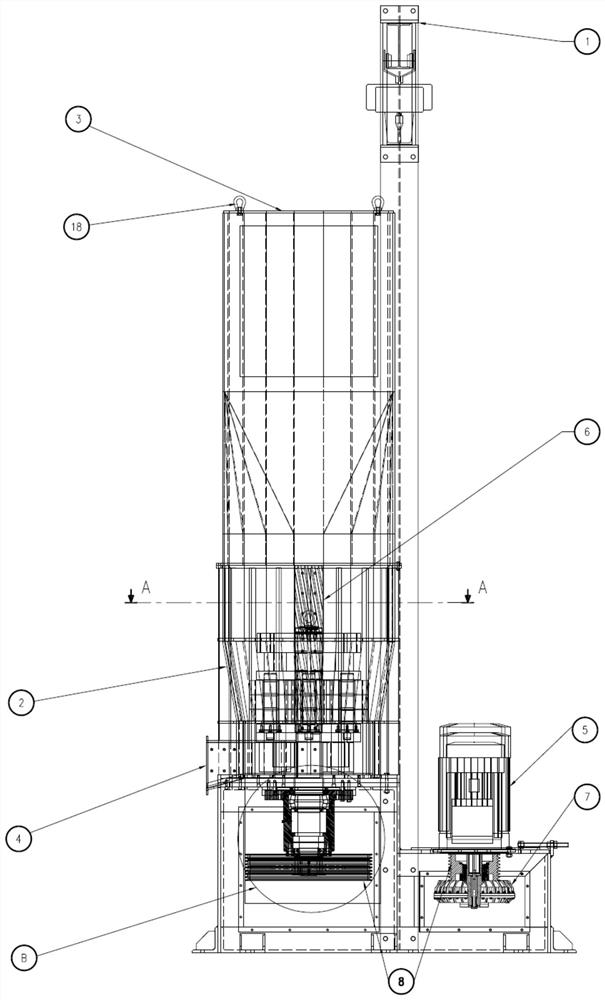 Hammer type metal disintegrator