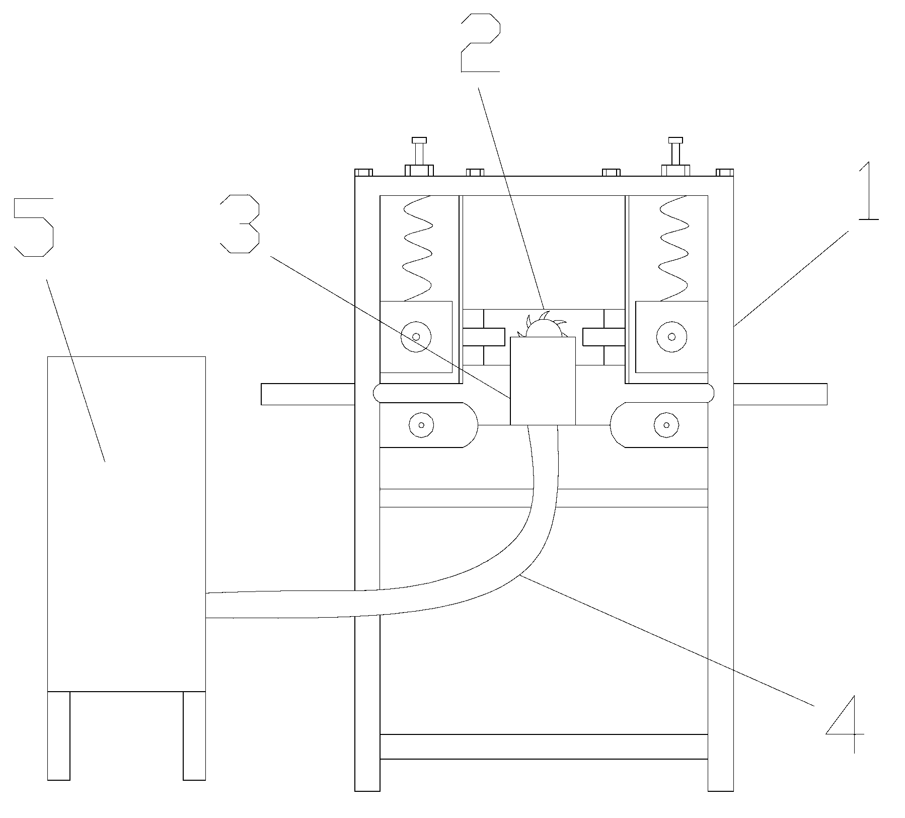 Powder recycle device of bamboo splint polisher