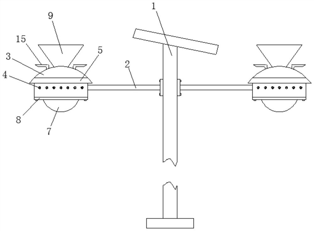 Intelligent solar street lamp with good heat dissipation