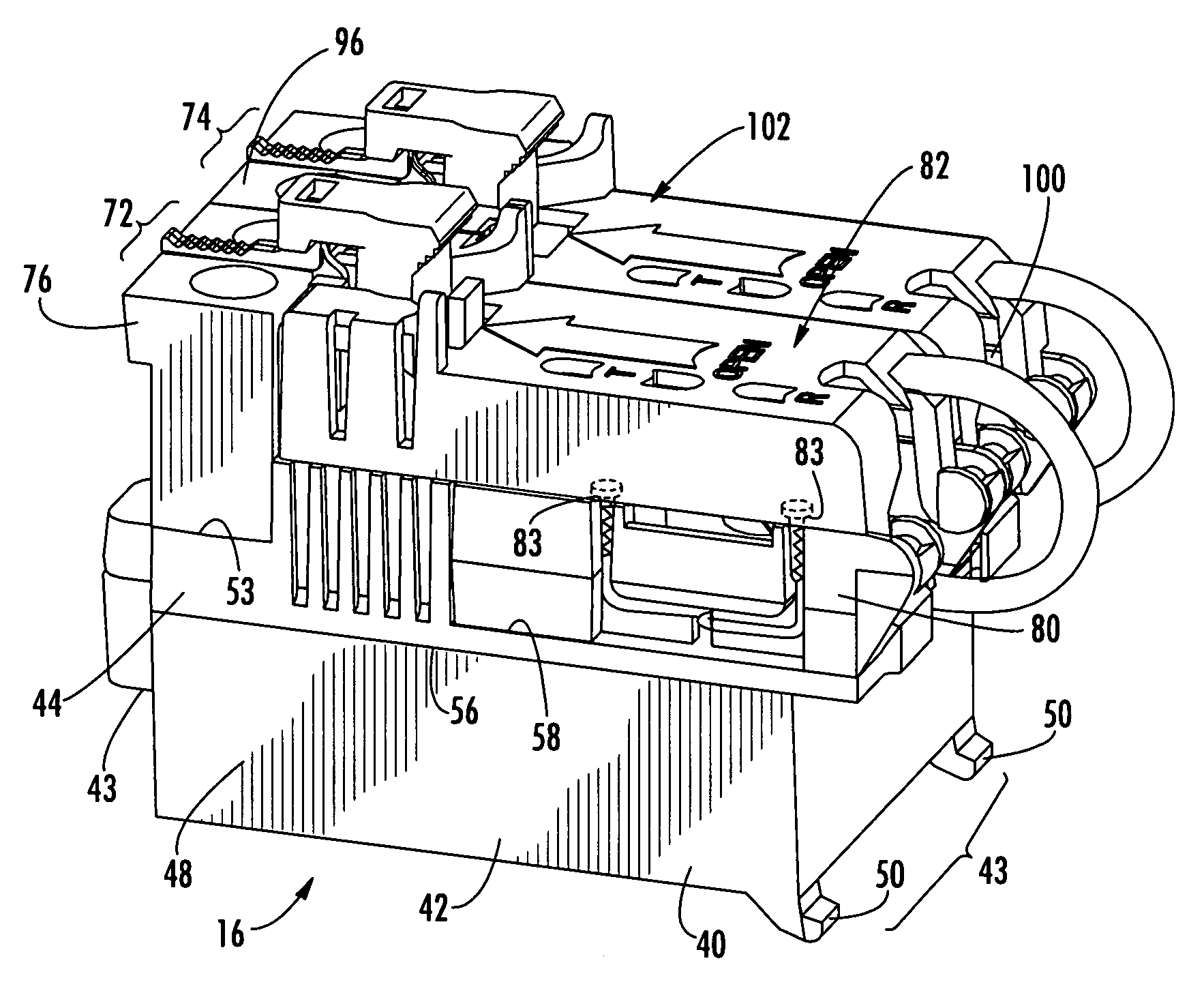 XDSL splitter line module for network interface device