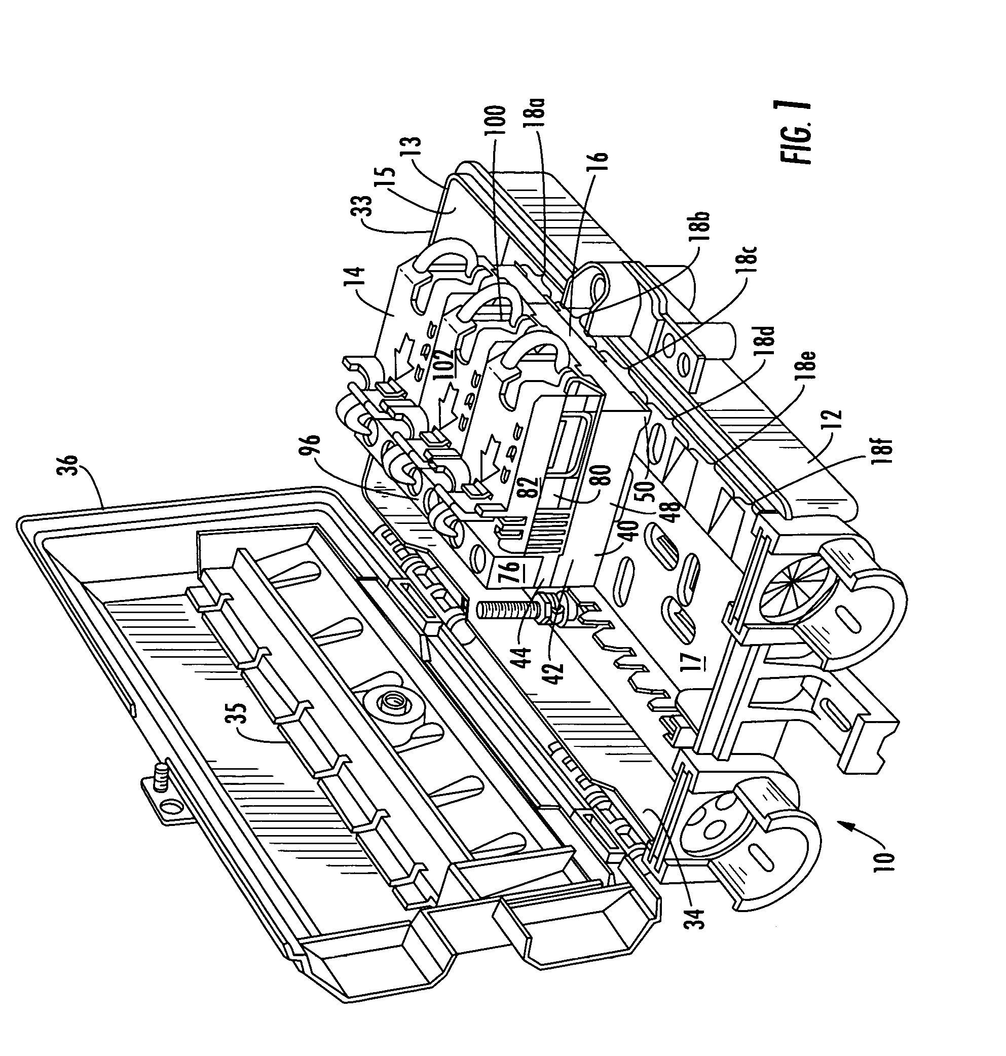 XDSL splitter line module for network interface device