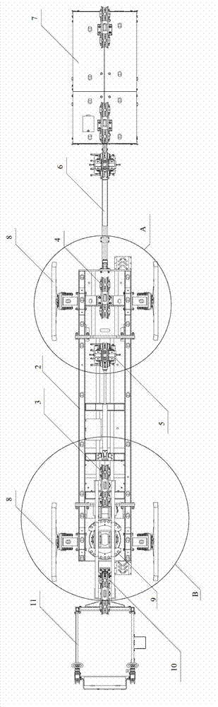 Suspended vertical operating platform